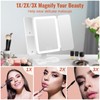 EASEHOLD Lighted Makeup Mirror with 3X Magnification, 3 Color Lights