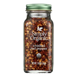 UD_Simply Organic Organic Crushed Red Pepper Case of 6 1.59 Ounces Mixed Spices & Seasonings