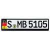 Germany Coat of Arms License Plate Flag + Eagle (Stuttgart