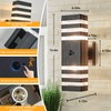 Delicavy Motion Sensor Outdoor Wall Light Fixture Up Down Porch