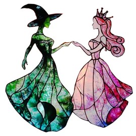 3LEGENDS LLC Wicked Witch Color Silhouette Window Sticker (6")