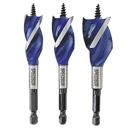 Speedbor IRWIN Tools 1877241 SPEEDBOR MAX Wood Drilling Bits, 4-inch3-Piece Set