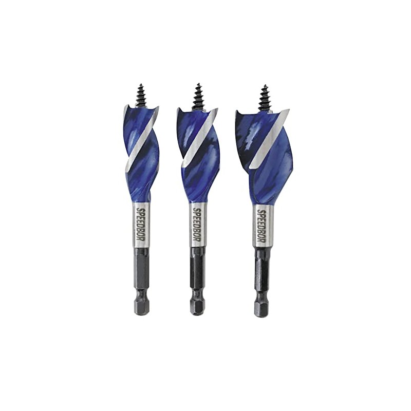 Speedbor IRWIN Tools 1877241 SPEEDBOR MAX Wood Drilling Bits, 4-inch3-Piece