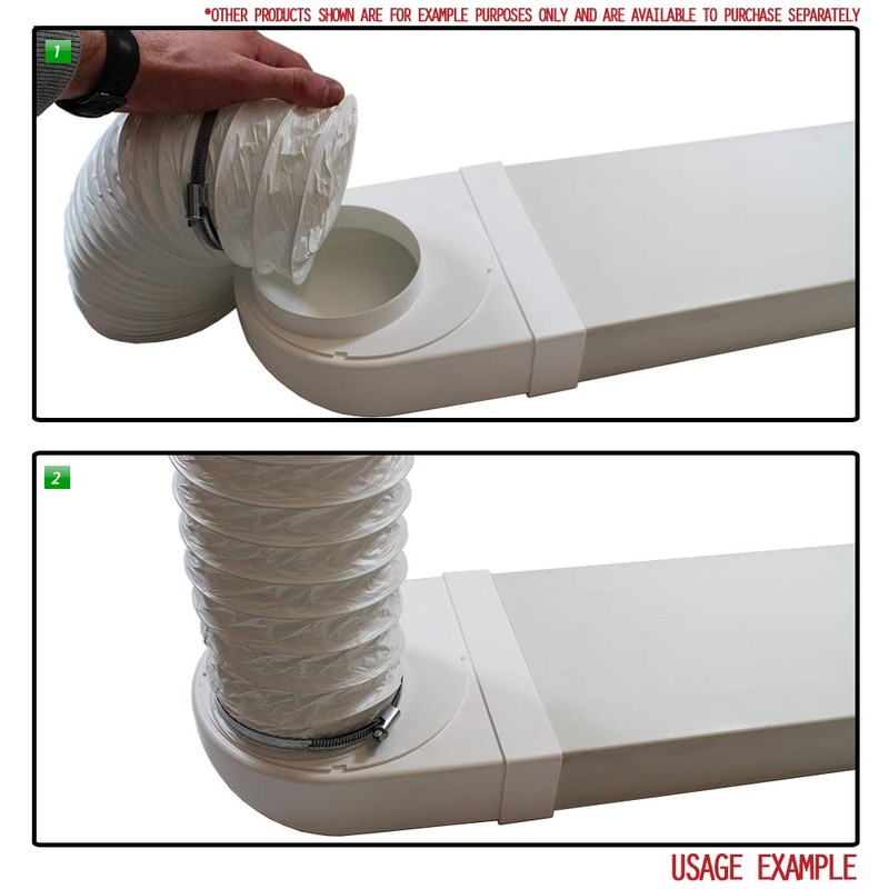 Kair Rotating Elbow Bend Adaptor 204mm x 60mm to 125mm