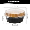 100 Pcs 8 oz Aluminum Foil Cup with Lids Disposable