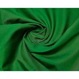 Plain Emarld Green Polycotton Fabric for Dressmaking, Art & Craft, Sewing, Quilting | 45'' - 115 cm Wide| Precut Length 0.5m