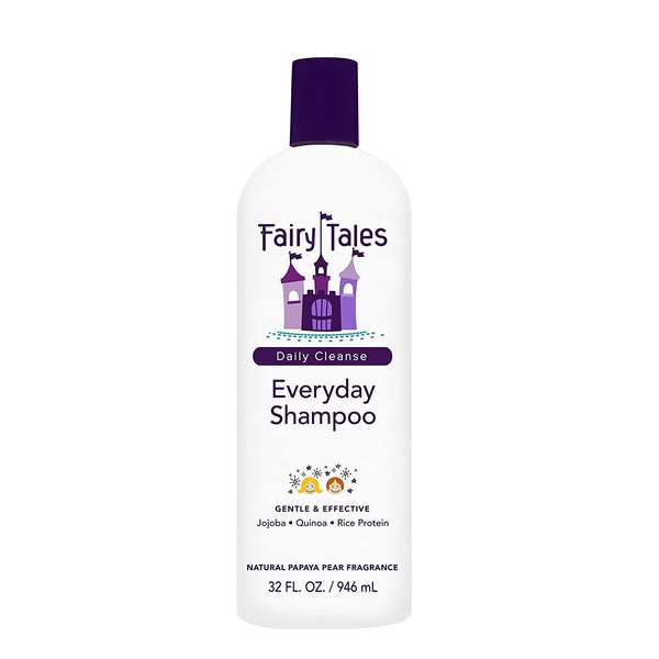 Fairy Tales Daily Cleanse Everyday Kids Shampoo - Gentle Natural Defining Shampoo, Tangle Free, Moisturizing and Hydrating Formula, Paraben Free - 32 oz