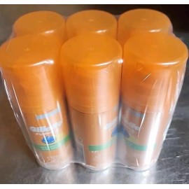 Gillette Fusion5 NEW Lot of 6  Gillette Fusion 5 Ultra Sensitive Shave Gel 2.5 oz each Travel Sz