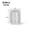 INOVIS 3 Hilos Elastico Transparente para Pulseras Bisuteria Manualidades Cordon