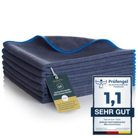 Aurum-Performance® Lackschonende Mikrofasertücher (400GSM, 6er Set) Autopflege Microfasertuch mit extremer Saugkraft – 100% fusselfreie Poliertücher – Auto Microfasertücher 40x40cm