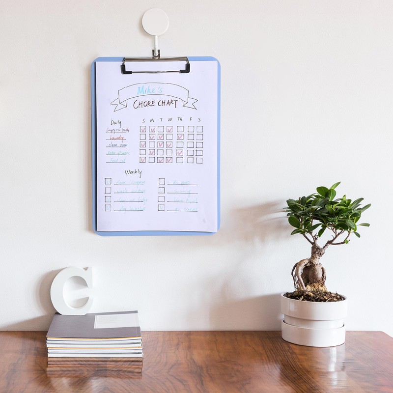 Mr. Pen- Plastic Clipboard, 12.5" x 9", 2 Pack, Gray-Blue