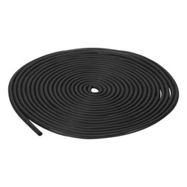 DTGN 4.5mm x 10meters(DxL) Foam Rubber Weather Seal Strip - 1Pack - Good for DIY Furniture - Round EPDM Foam Rubber Weather Stripping - Black