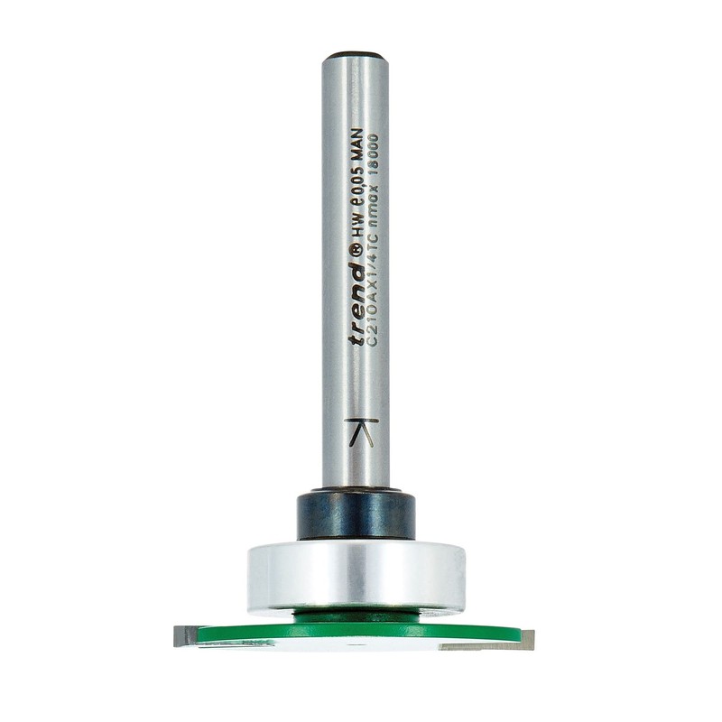 Trend CraftPro Weatherseal Groover Router Cutter Bit, 1/4 Inch Shank,