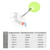 PATIKIL 0.18x0.11 L Size Fishing Rubber Bobber Beads Stoppers, 270