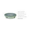 Mepal Cirqula Round Bento Bowl, Multi-Bowl with 3 Compartments, Airtight