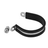 sourcingmap 45mm 304 Stainless Steel EPDM Rubber Lined P Clips