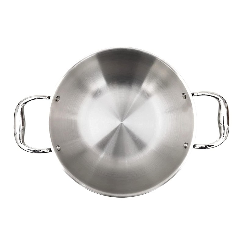 Highkind Tri-Ply Stainless Steel Multi Purpose Heavy Weight Extra Deep,