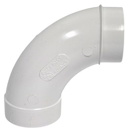 Central Vacuum Cleaner White 2 Inch PVC Sweep Spigot 90 Degree Fitting