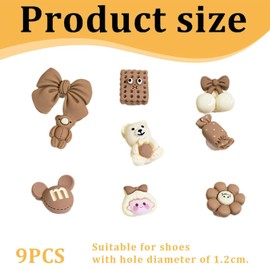 JOOTUEPO 9 PCS Cute Shoe Charms, Clog Shoe Decorations for Croc Charms, Waterproof Charm/Lightweight Accessories, Cartoon Pvc DIY Decorative Gifts for Boys Girls