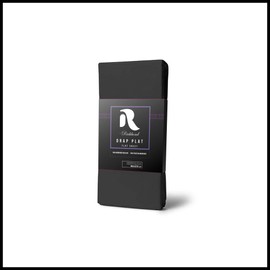 Richbond Flat Sheet 240 x 270 cm for 90 cm Beds - 100% High Quality Microfibre 90 g/m² Soft Touch - Anti-Dust Mite and Bacteria Treatment - Black