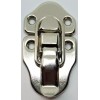 Nickel Plated Drawbolt - antique chest trunk lock latch steamer