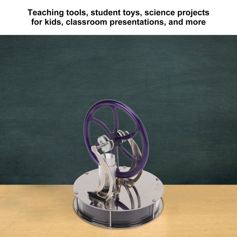 Low Temperature Stirling Engine Model Stainless Steel Base Anti Rust