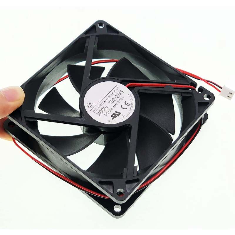 for TONON TD9025XS 12V DC BRUSHLESS Fan - 0.08A 90×90×25mm
