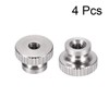 sourcing map 4pcs Knurled Thumb Nuts M4 Round Buttons with