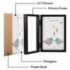 ORIVAN 5x7 Double Picture Frames Hinged Folding Photo Frames Vertical