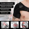 WJRQD Shoulder Support with Pressure Pad, Adjustable Shoulder Support Bandage,
