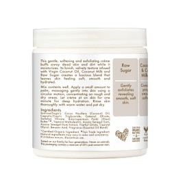 Shea Moisture Skin Care, Daily Hydration Crème Sugar Scrub with Virgin Coconut Oil, Coconut Milk & Acacia Senegal, Gluten Free Exfoliating Body Scrub, Soften & Nourish Skin, 8 Oz.