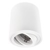 Ledvion Surface-mounted spotlight, round, GU10 socket, white, GU10, diameter 80