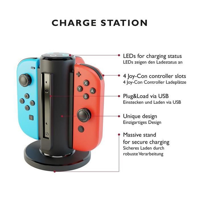 Charging Station for Switch 4 in 1 Charging Dock Station