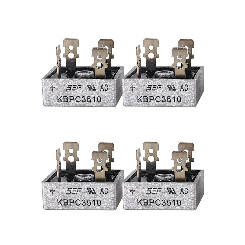 PENGLIN 4PCS KBPC3510 Bridge Rectifier Bridge Diode Single Phase 35A