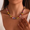 AULSIEY Beaded Gemstone Necklaces for Women, Natural Stone Choker Necklace