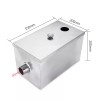 dtangor Commercial Grease Trap 8LB Stainless Steel Interceptor Restaurant Kitchen