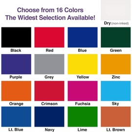 Infusion 3" x 6" Large Stamp Ink Pad for Rubber Stamps, Your Go to Large Stamp Ink Pad for Bright Color, Even Coverage and Durability, Black Stamp Pad