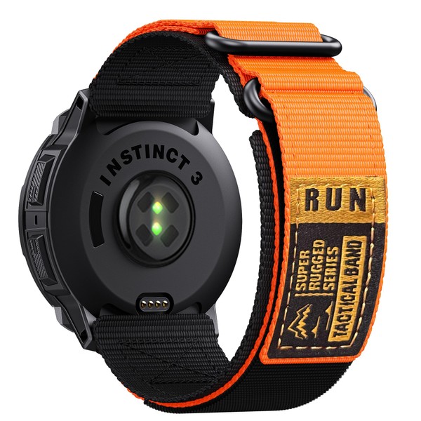 Double Loop Buckle Nylon Strap Compatible with Garmin Instinct 2/3/E