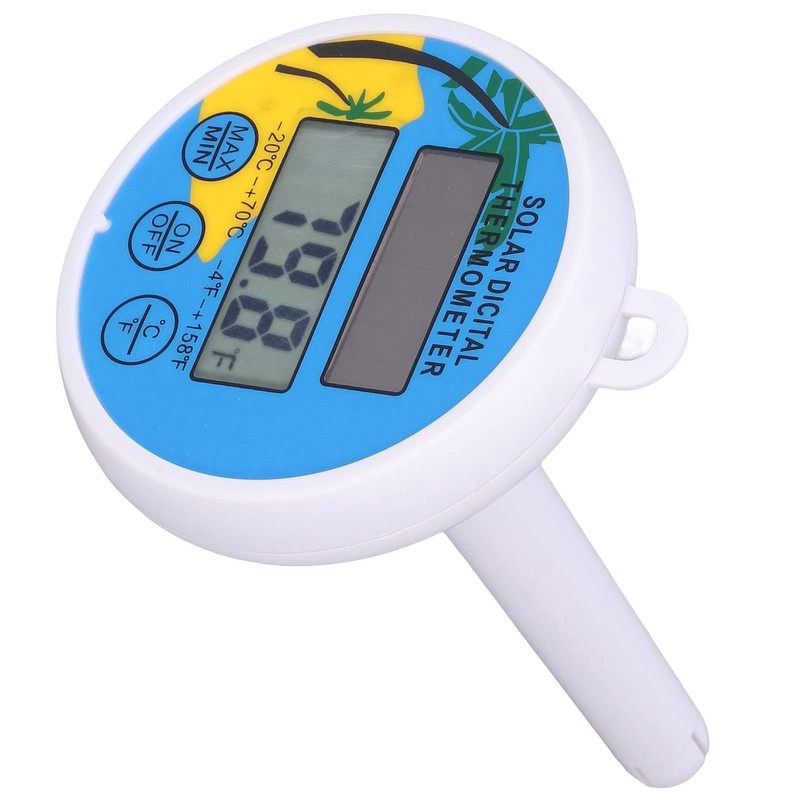 Socobeta Floating Thermometer, ℉ ℃ Temp Accurate Minimum Maximum Digital