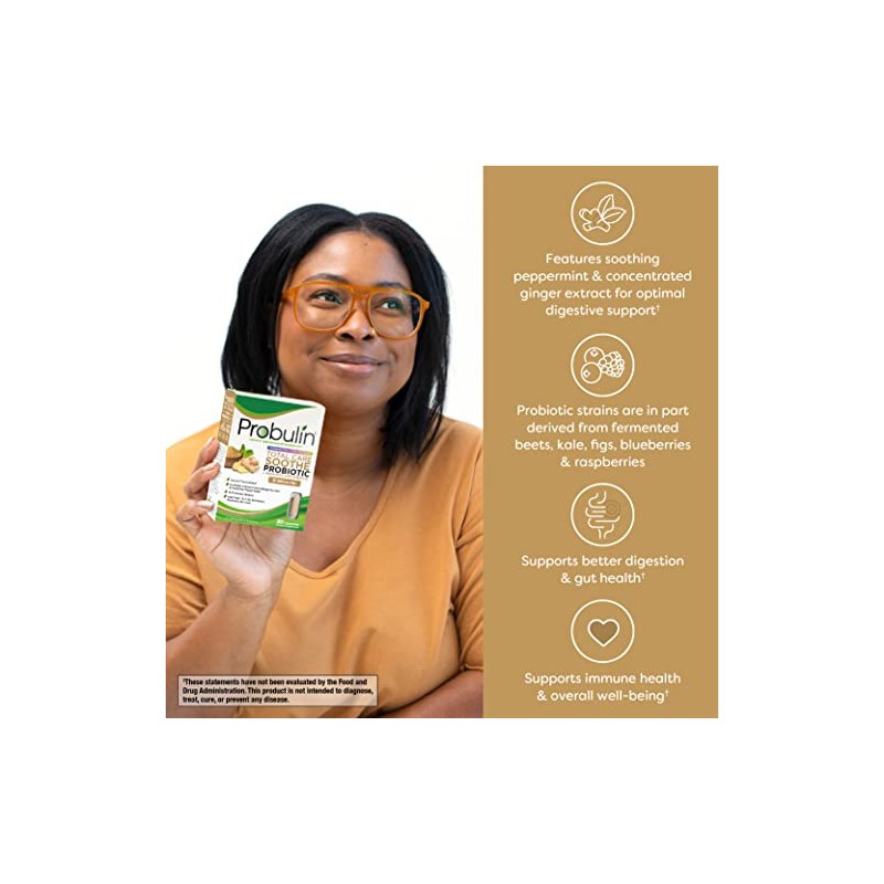 Probulin Total Care Soothe Probiotic, Supplement for Digestive Support, 30