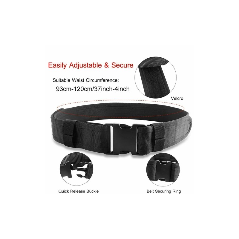 Tactical Police Security Guard Duty Belt Nylon Utility Kit Pouch