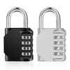 ZHEGE Padlock Combination Lock for Lockers, 4-Digit Combination Code Lock
