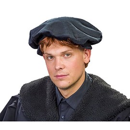 Festartikel Müller GmbH Medieval cap Luther black reformation costume accessory Carnival