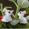 Miniature 5-Piece Bunny Set, Terranium Gardening, Mossium, Dollhouse, Figurine, Diorama