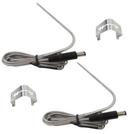2024 Upgrade 2x Temperature Meat Probe Replacement Fit for Rec Tec RT-700/ RT-590/ RT-340/ RT-2500 BFG/RT-680/ RT-CMG Beast/RT-TMG Chuckwagon/RT-1250/ RT-B380 Bullseye Wood Pellet BBQ Grills