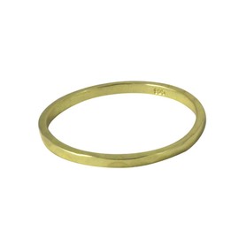 apop nyc Goldtone Sterling Silver Thin Band Ring Hammered (goldtone-silver, 6) [Jewelry]