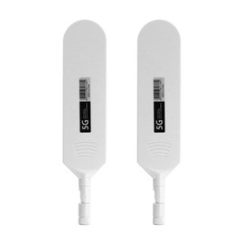 Vecys 4G LTE Antenna RP SMA Male Plug 15dBi 4G/5G High Gain Omnidirectional Glue Stick Antenna 600-6000 MHz (White, Pack of 2)