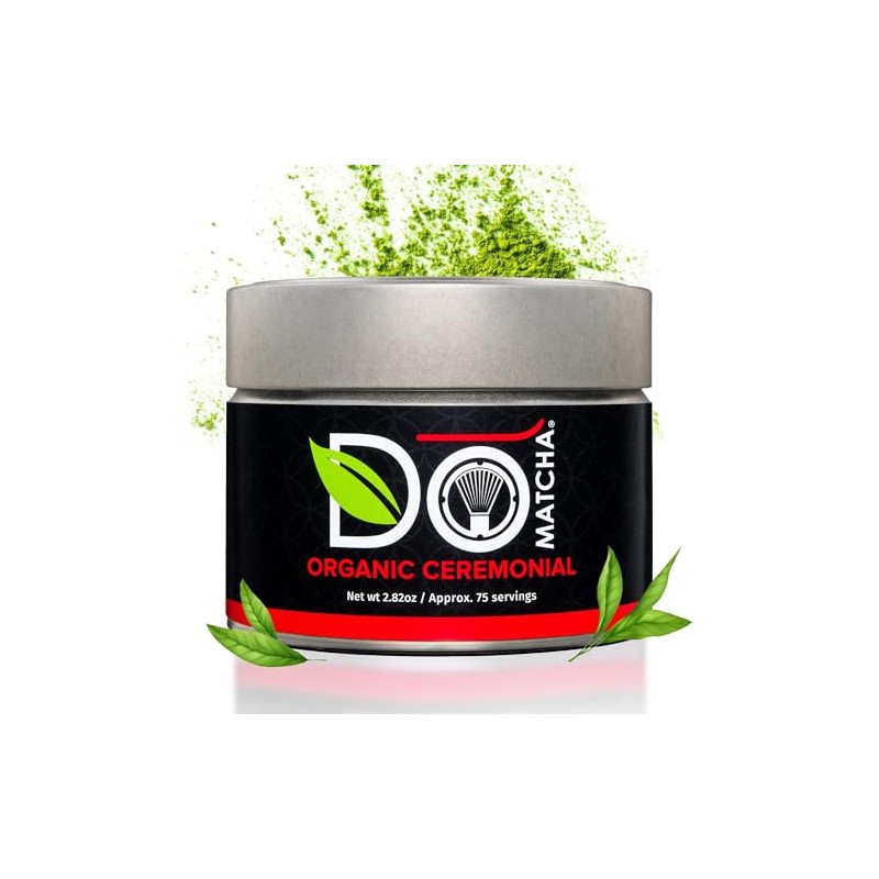 DoMatcha Organic Ceremonial Green Tea Matcha Powder - 75 Servings