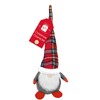 Giftmaker Novelty Gonk Door Stop Grey & Red Tartan Hat