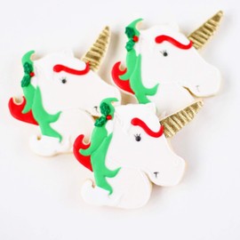 ½ Dz. Christmas Unicorn Cookies! Blessed with the Christmas Spirit! Birthday Themed, Bridal Shower Party Favors or Baby Gift!
